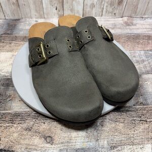 Cliffs By White Mountain Billie Women’s Greenish Gray Textile Clogs Size 9.5 M